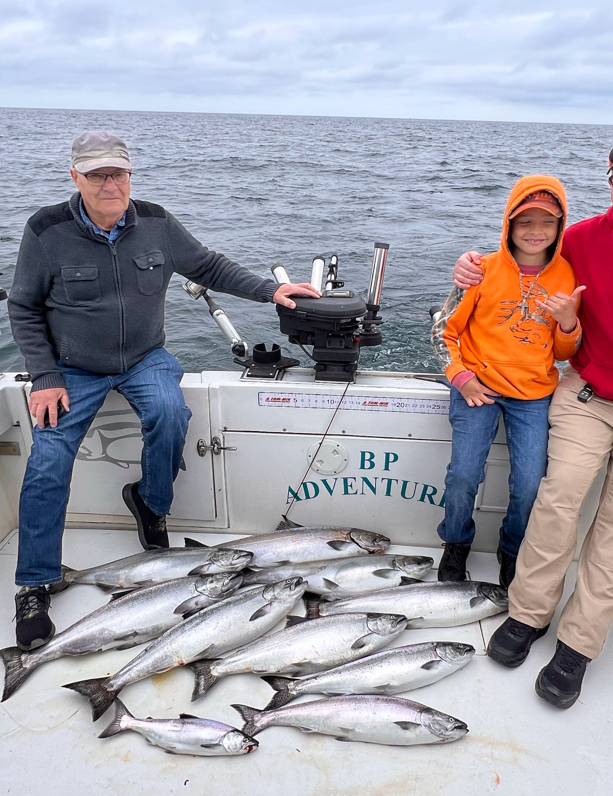 Coho and Chinook salmon, 6 big fish caught in NY
