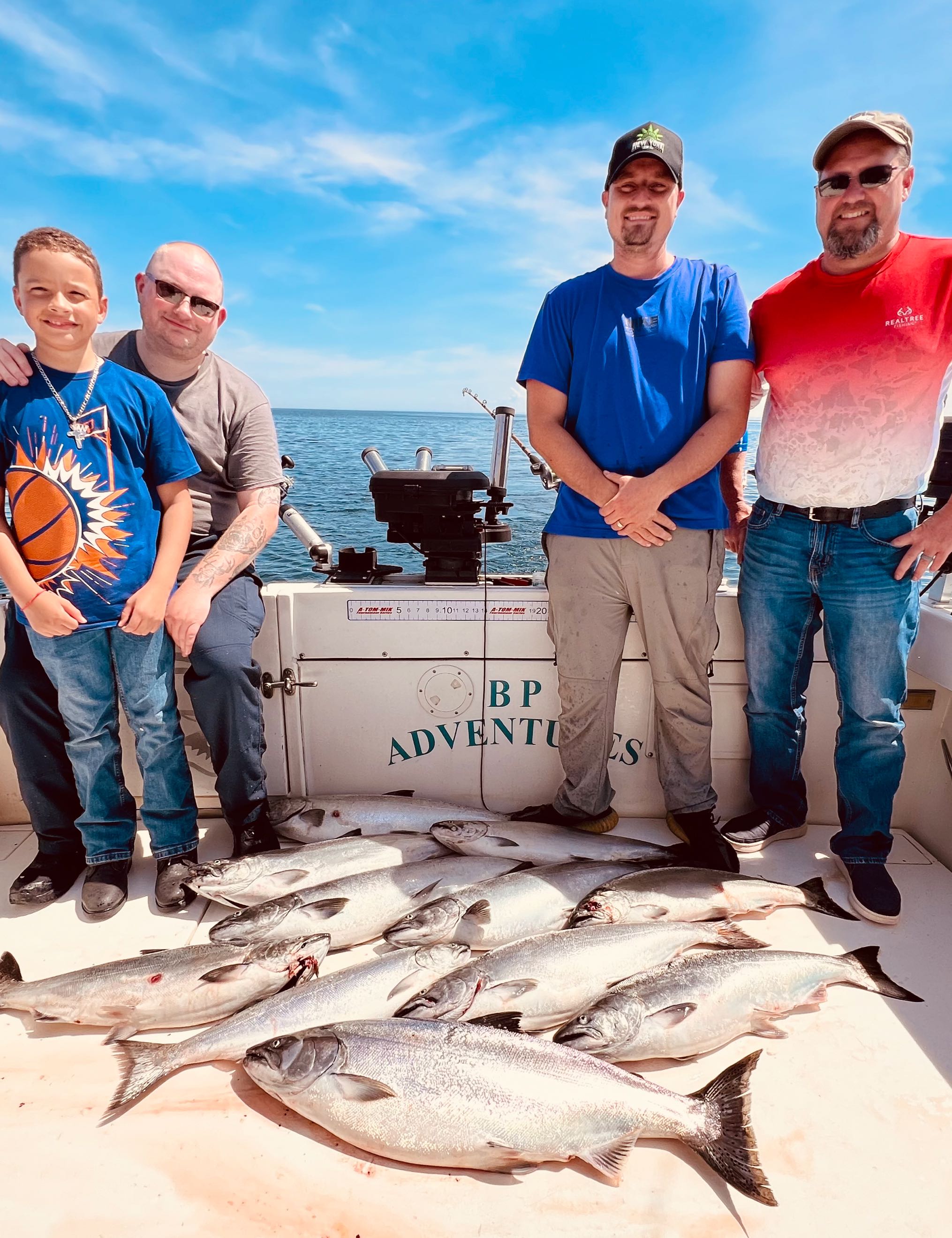 4 people fishing in NY