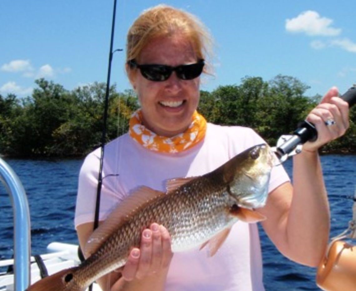 Lone angler fishing in Florida