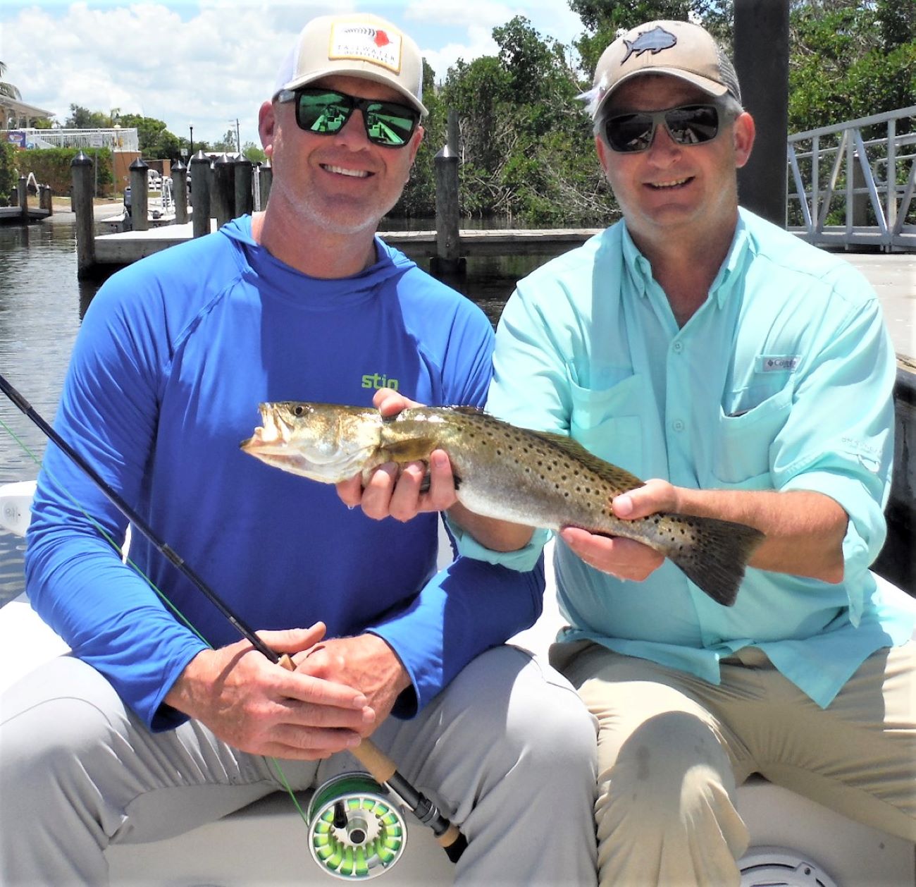 Spotted weakfish, 16 inches, caught while fishing in Punta Gorda