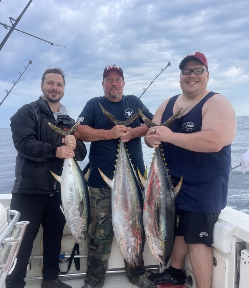 3 big yellowfin and blackfin tuna caught on fishing cruises in Sea Isle City