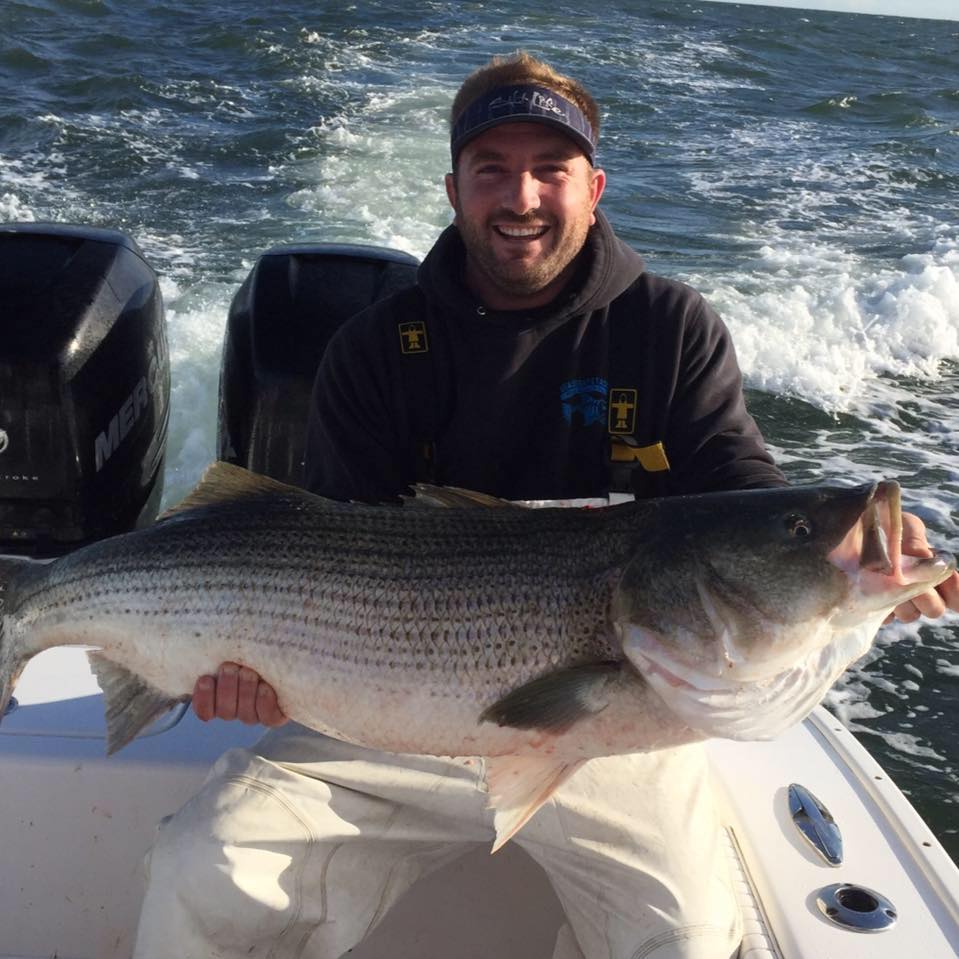 Angler fishing in the sea near Sea Isle City