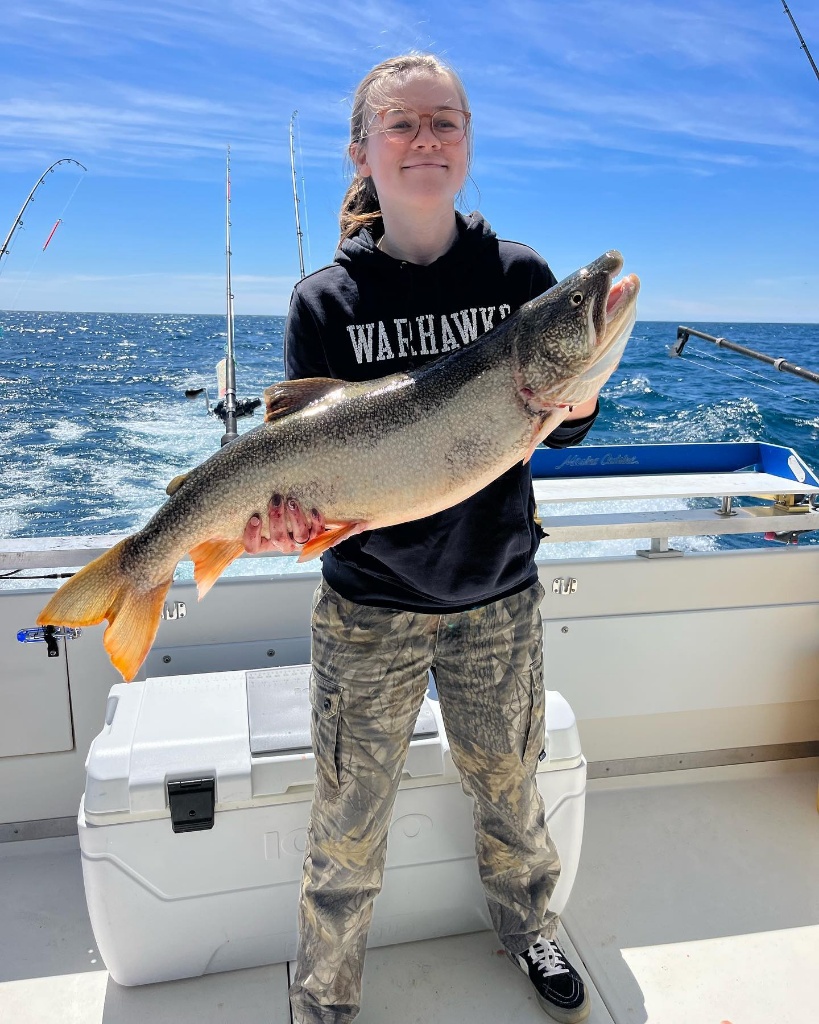 Angler holding big 26-inch fish in WI