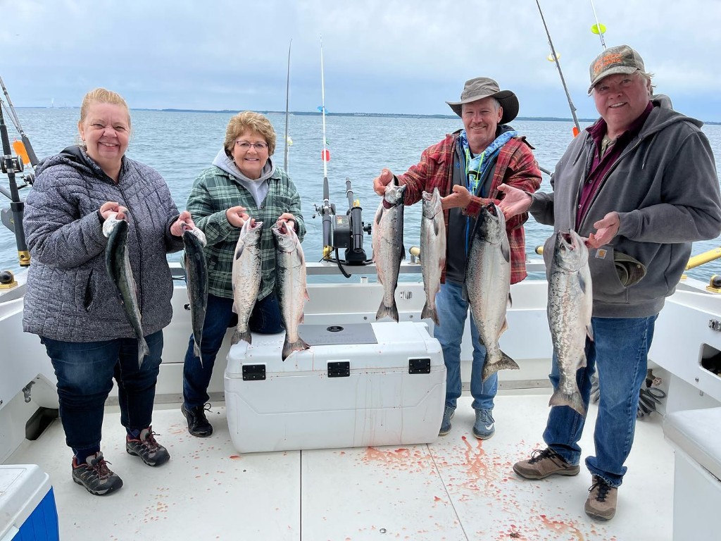 8 rainbow trout caught in Milwaukee