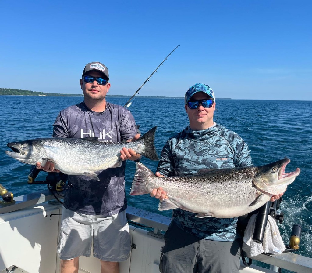 Two rainbow trout caught in WI
