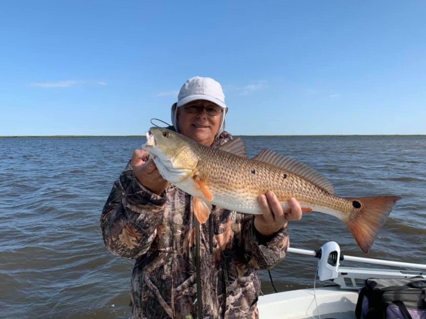 Redfish caught in Saint Bernard