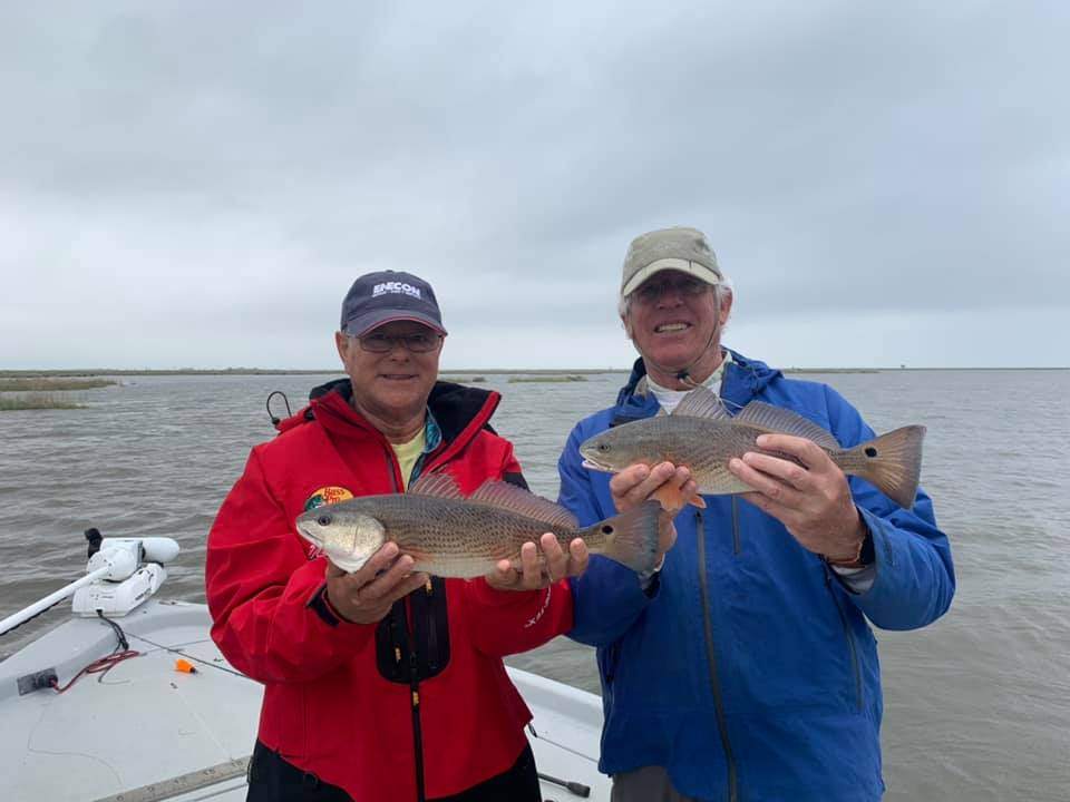 Two redfish caught in Saint Bernard
