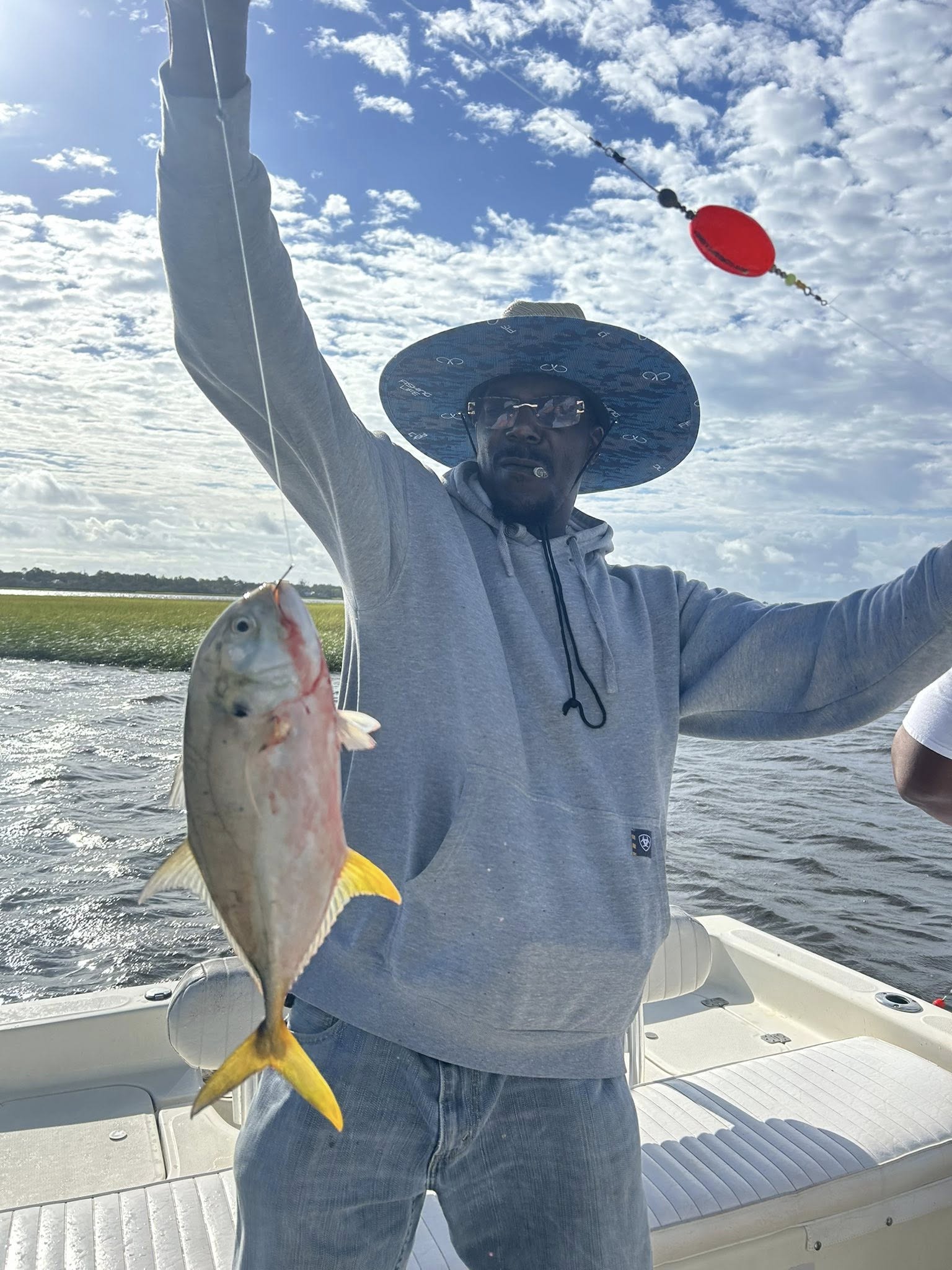 Angler enjoying a fishing trip in Jacksonville
