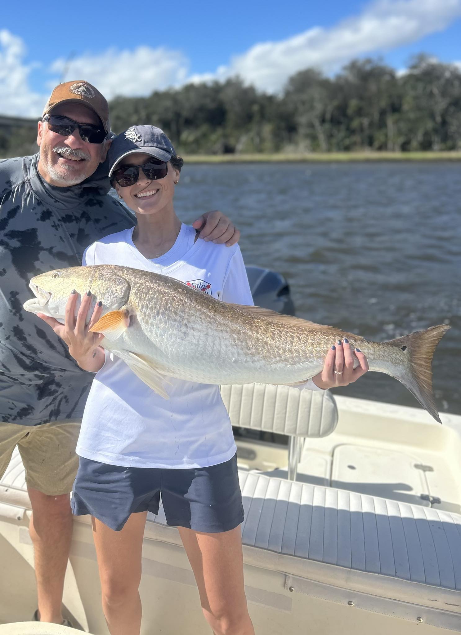 Two people fishing in Jacksonville, Florida