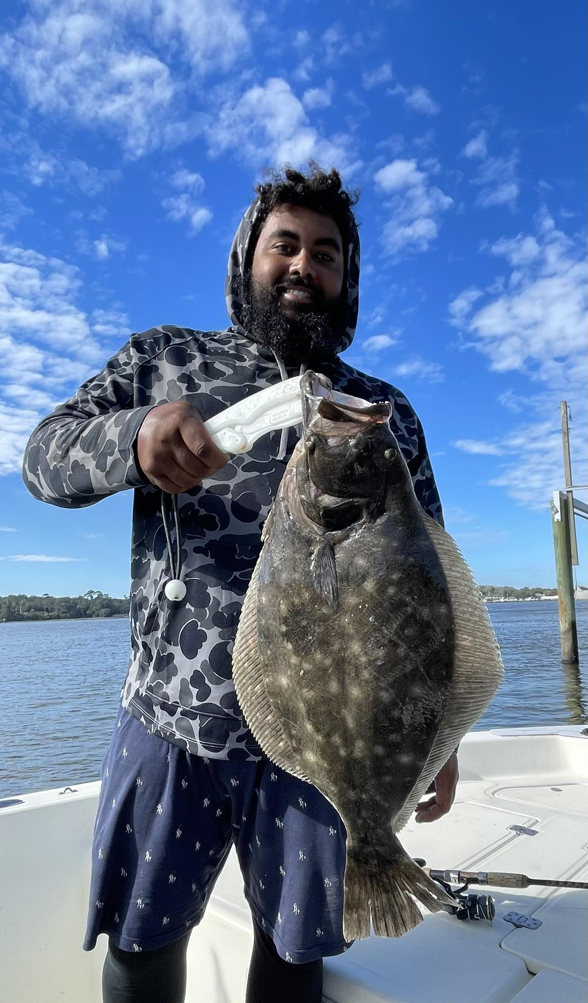 Summer Flounder caught while fishing in Jacksonville