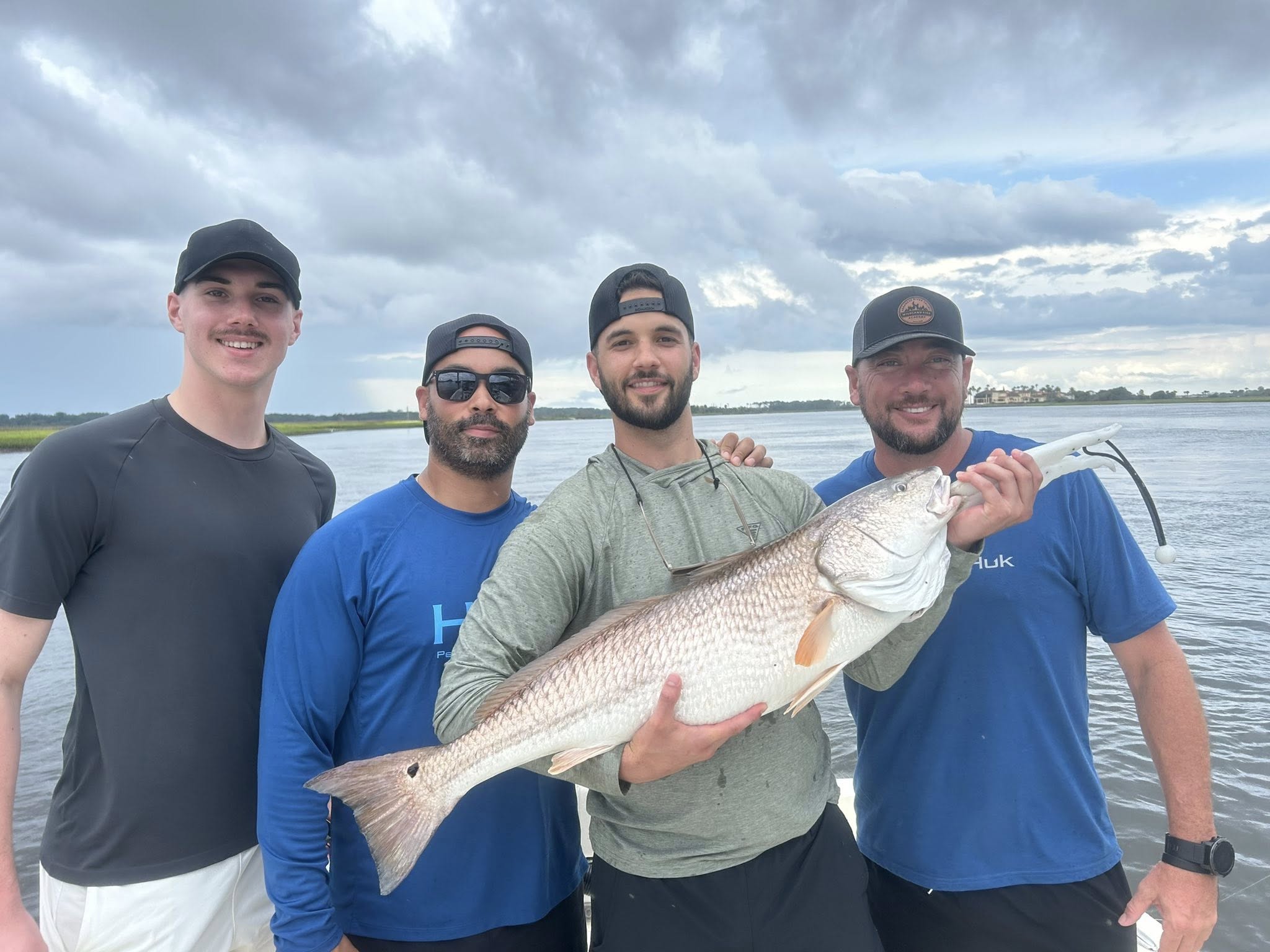 Captain Travis Wilson guiding 6-hour Jacksonville river fishing trip targeting redfish and mackerel