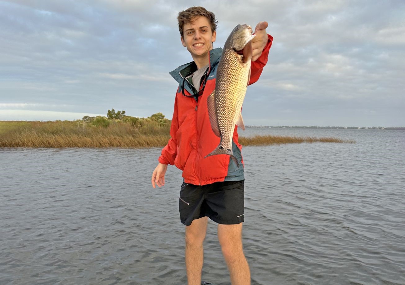 Redfish caught in FL, 22 inches