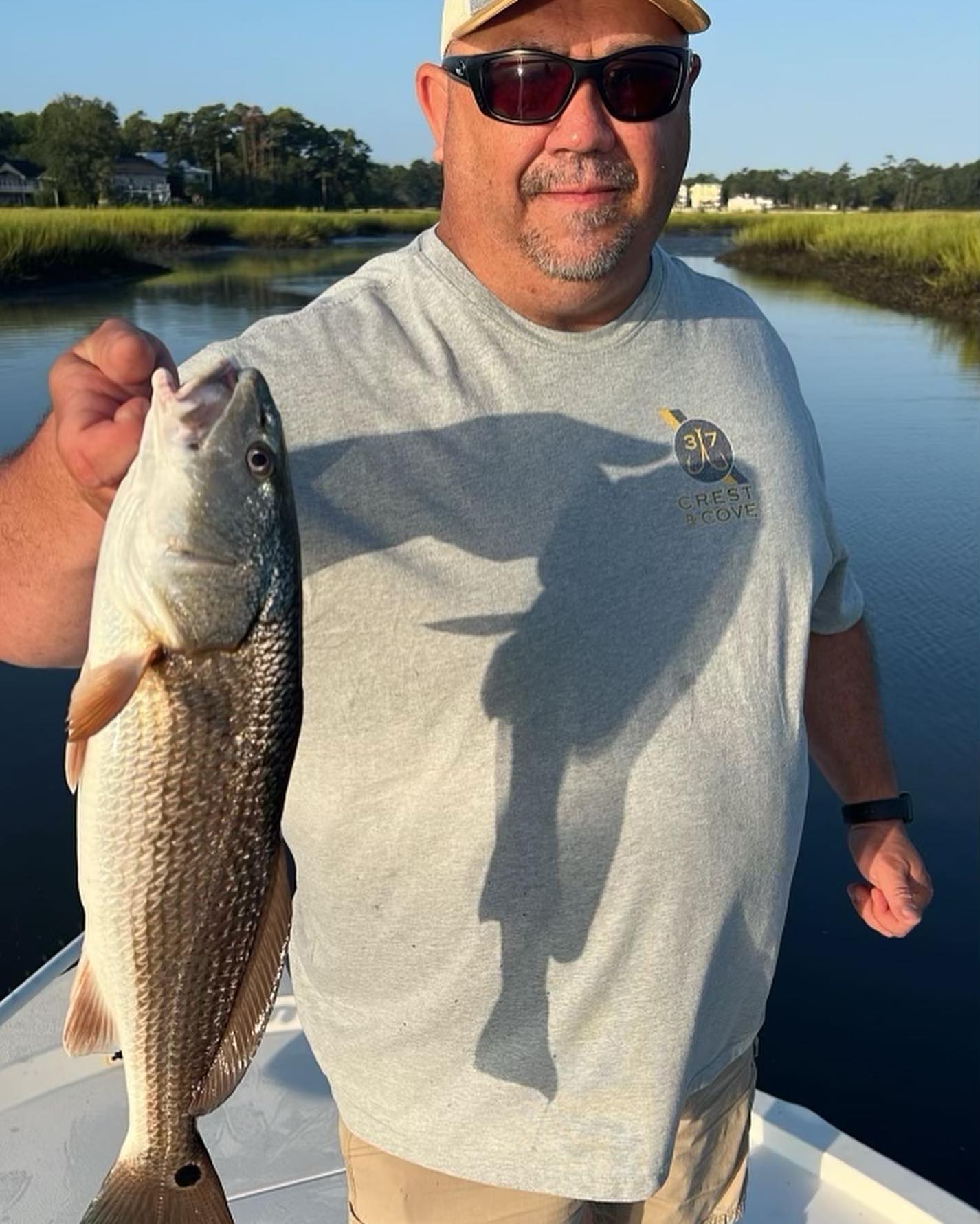 Redfish caught in NC during fishing