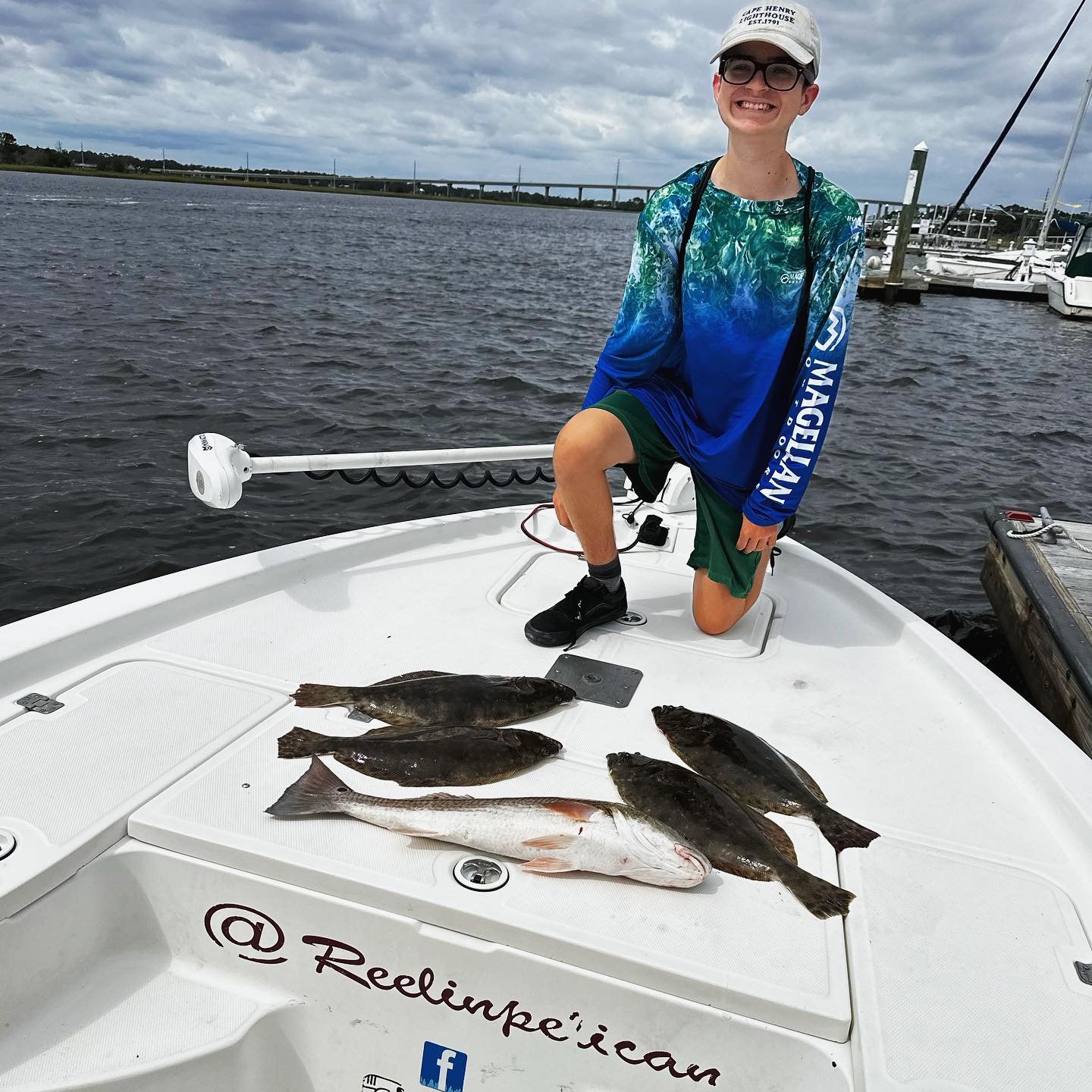 4 large fish caught while fishing in Southport