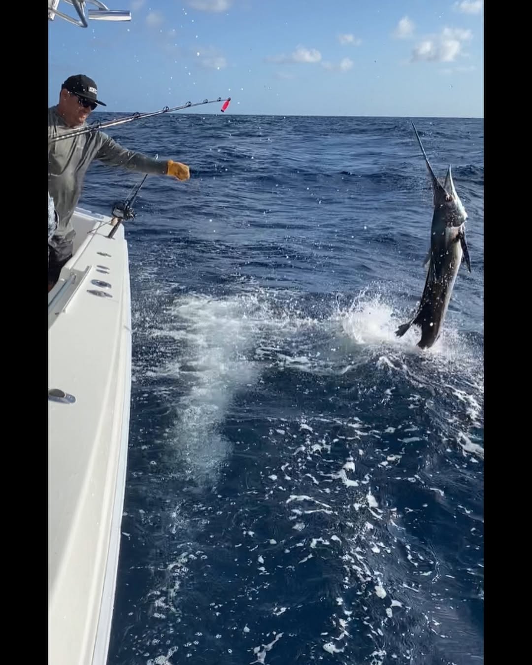 Angler enjoying fishing tour in FL