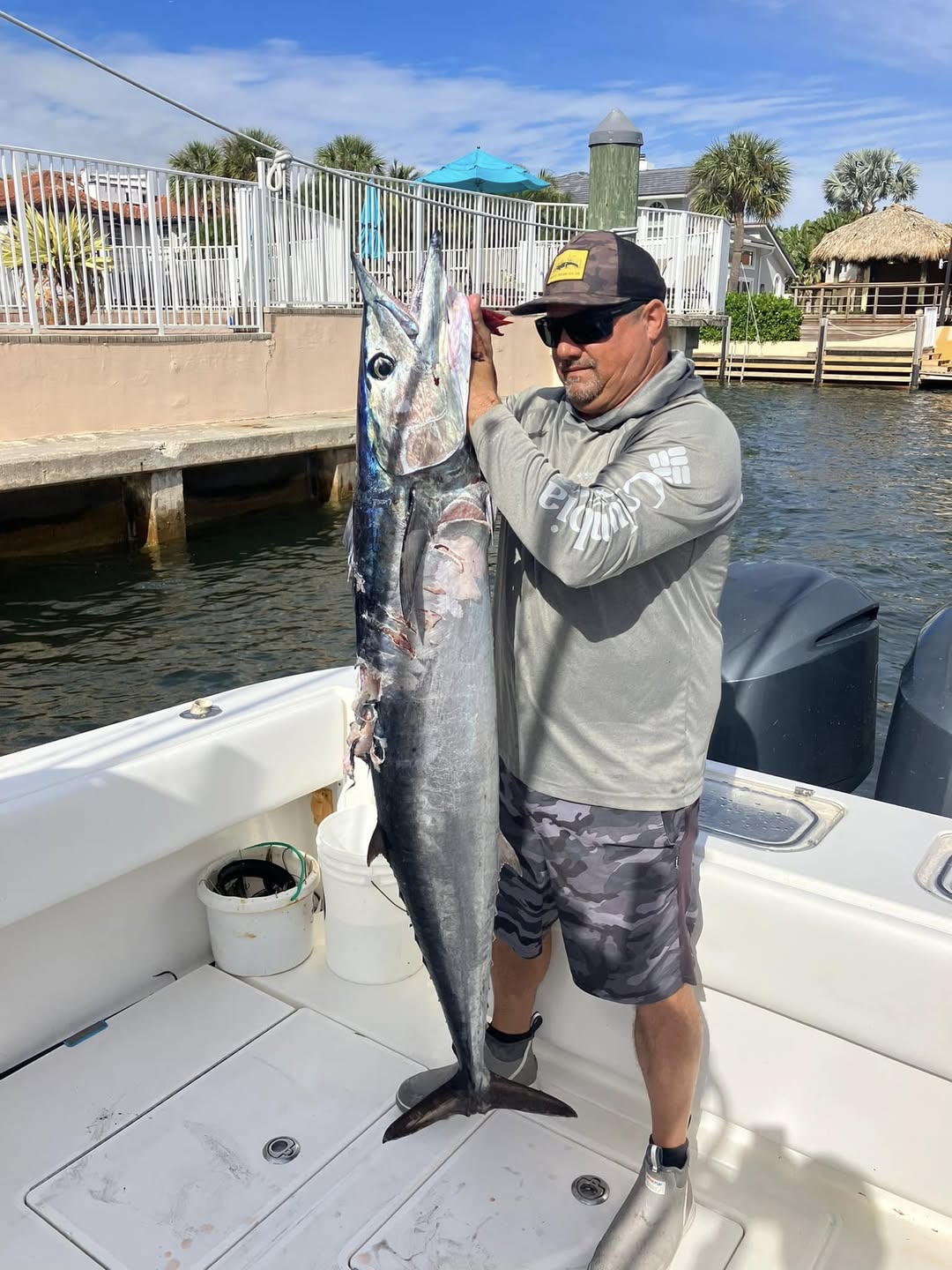 Wahoo fish caught during a fishing tour in Lantana