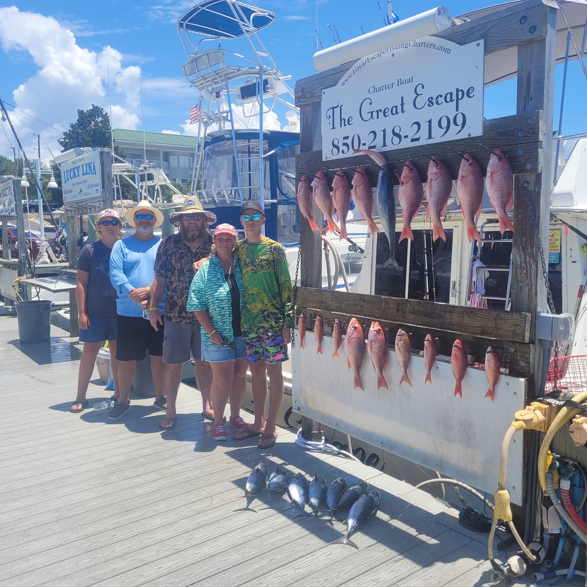4 big fish caught in Destin, Florida