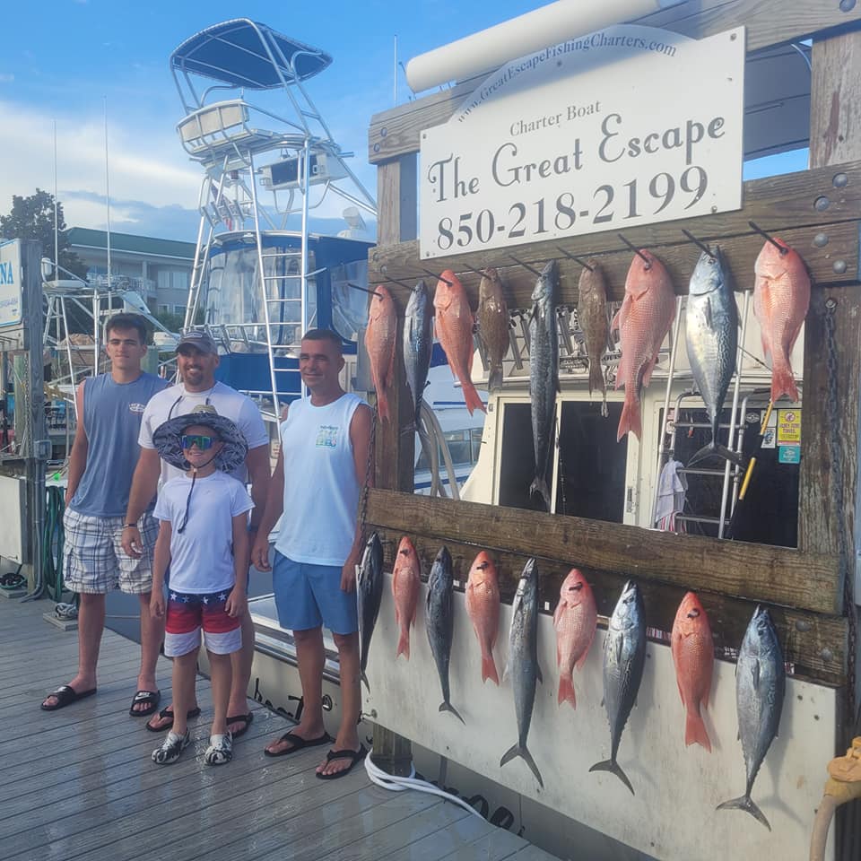 Blackfin Tuna fish caught in Florida while fishing