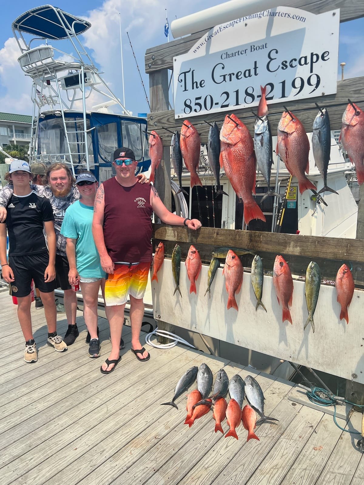 10 mahi mahi or common dolphinfish caught in FL