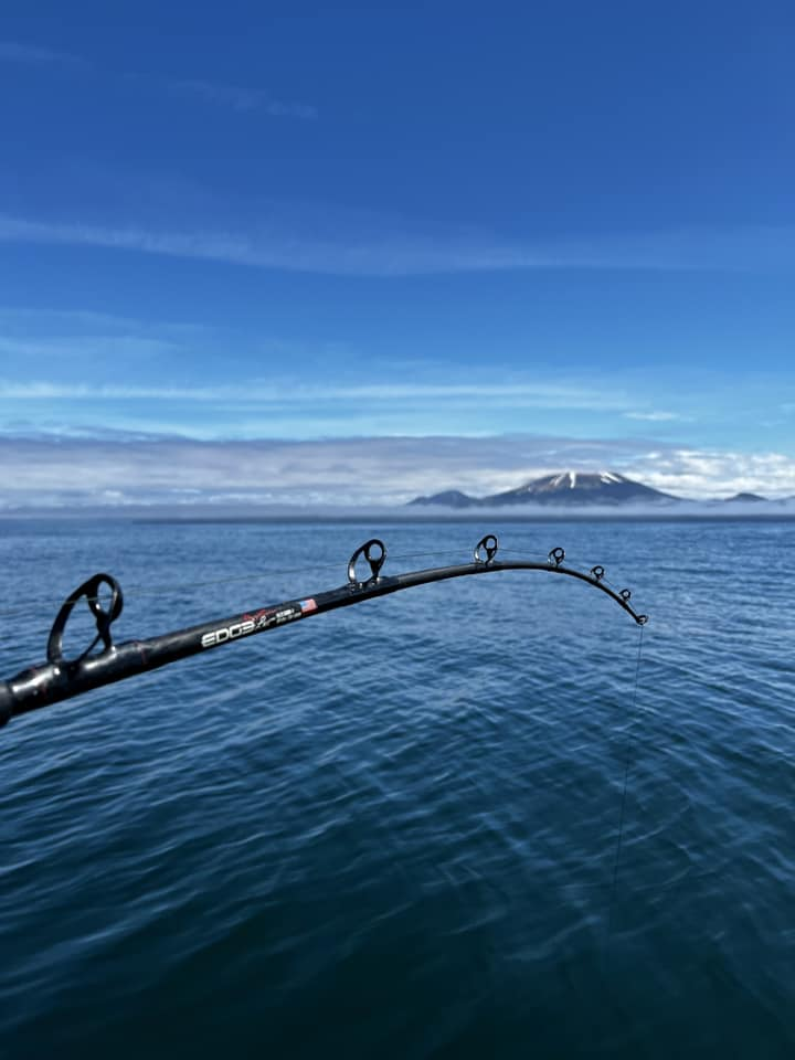 Breathtaking AK landscape with fishing gear