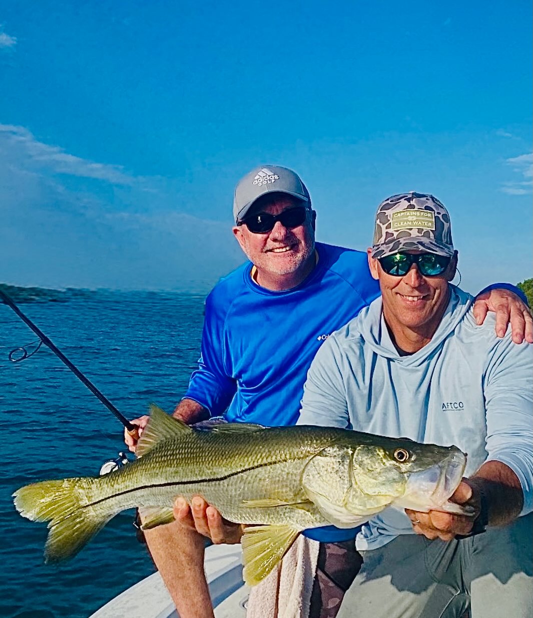Snook catch during fishing trip in Jensen Beach FL