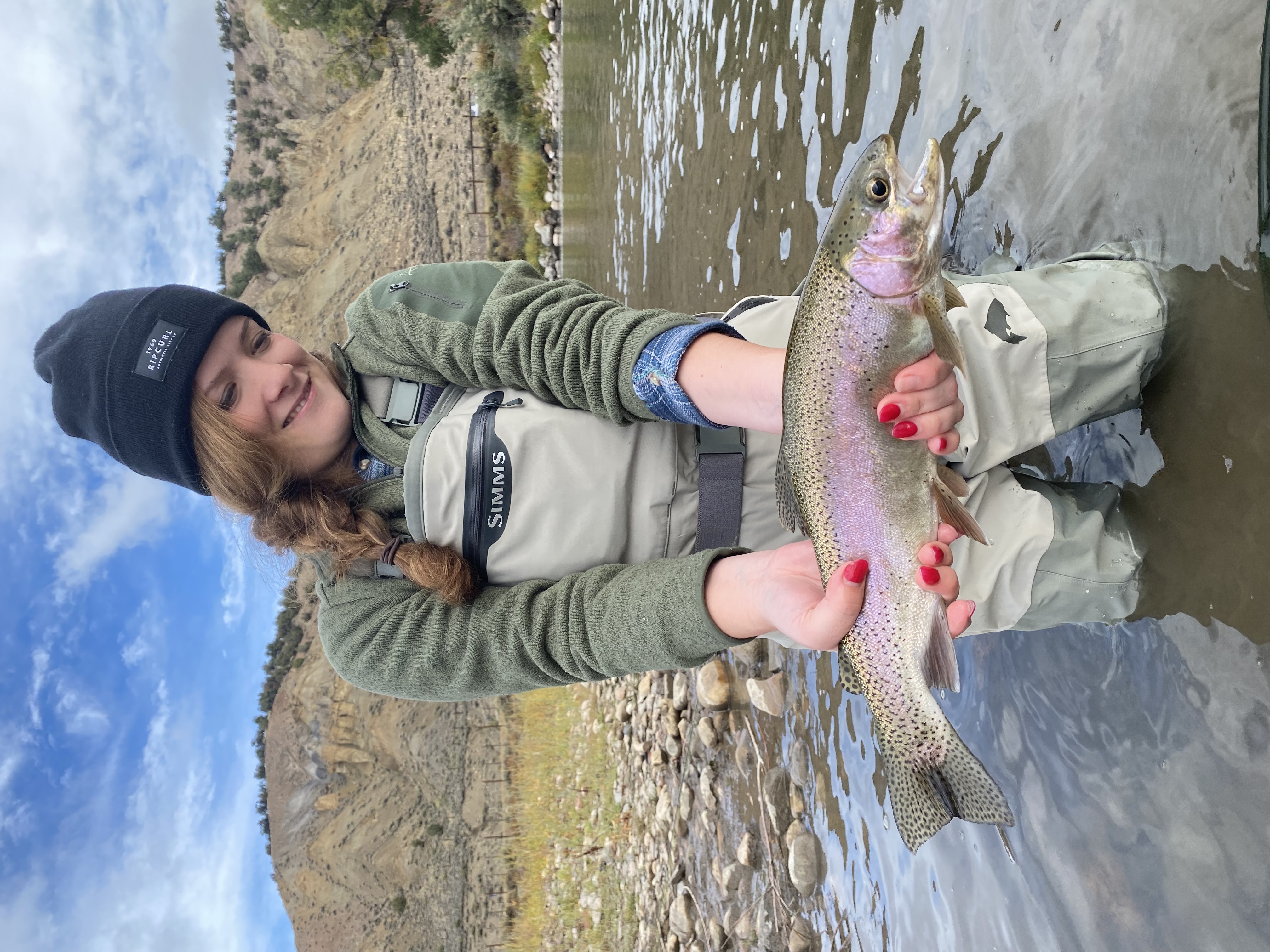 Rainbow trout caught during fishing tour in South Portland Maine