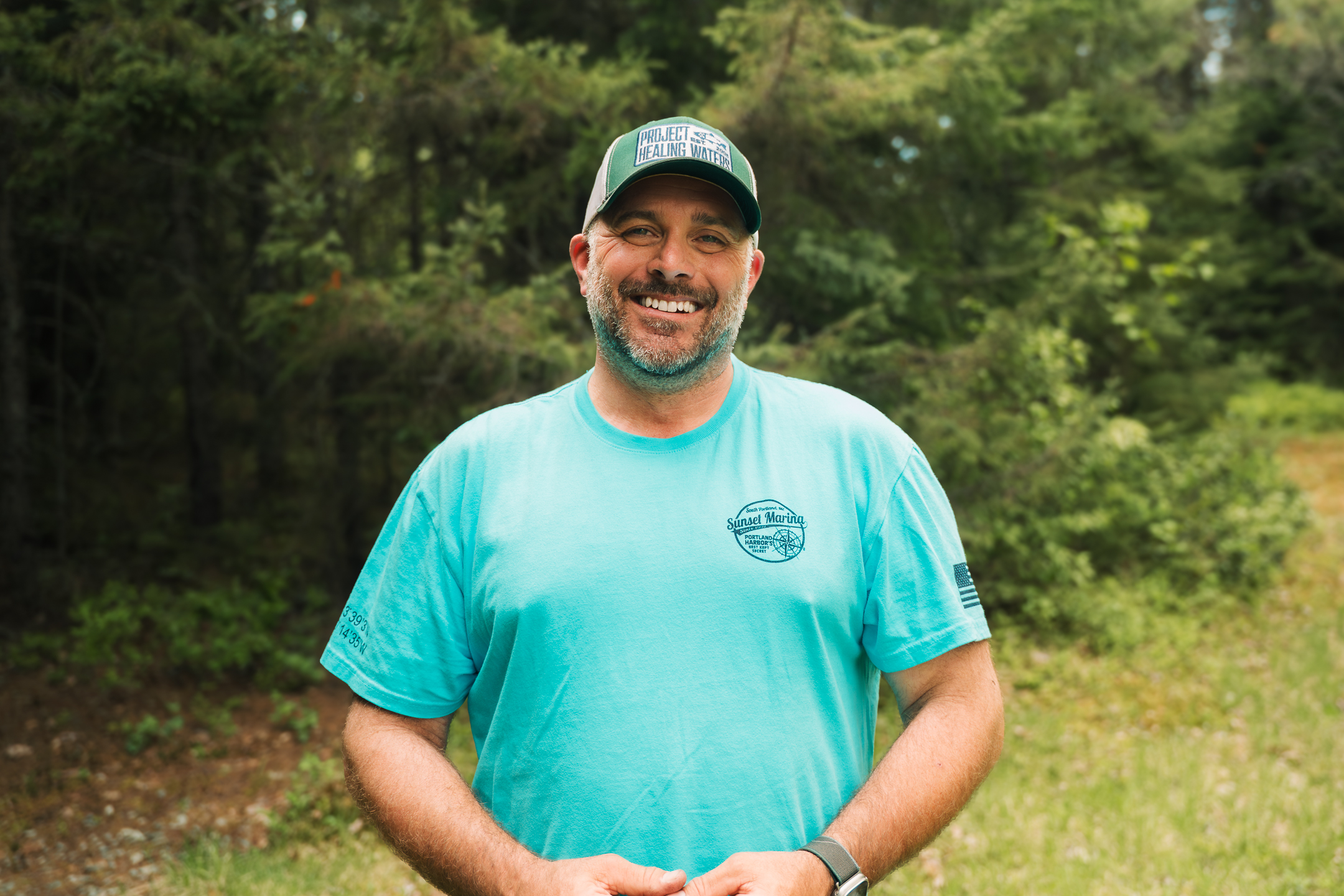 Fishing guide in South Portland Maine ready for charter tours