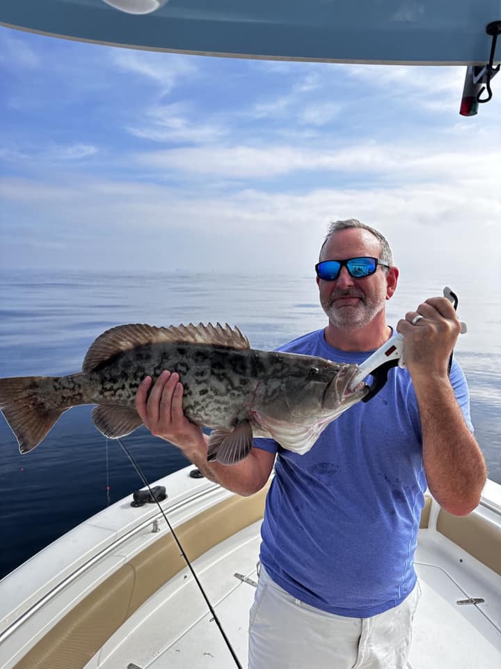 Gag Grouper, 22-inch fish, fishing in FL