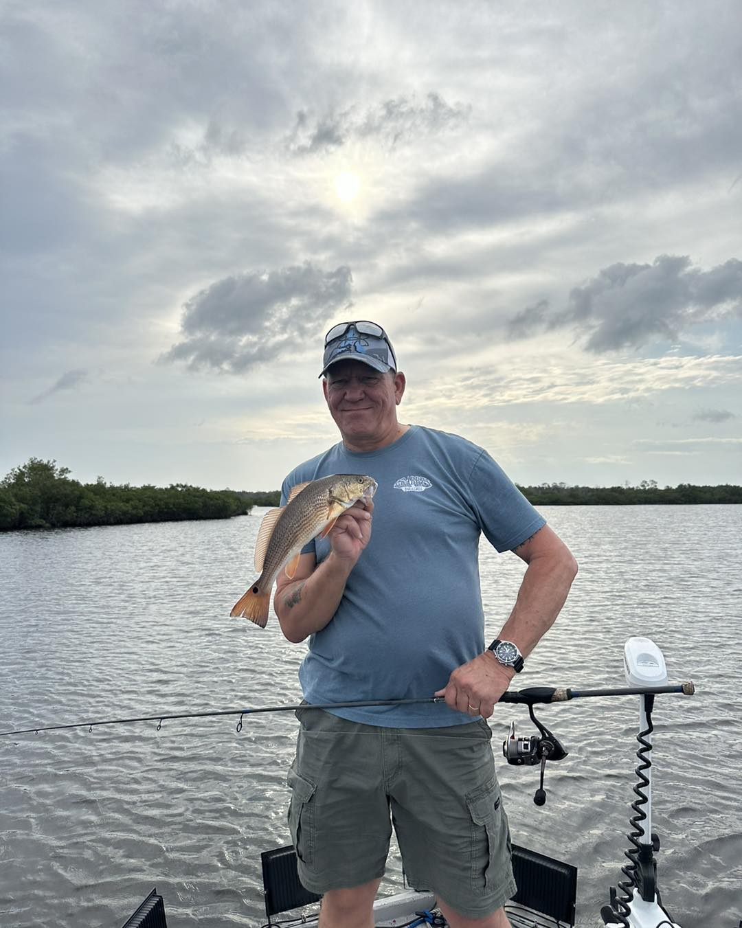 Angler fishing in Crystal River