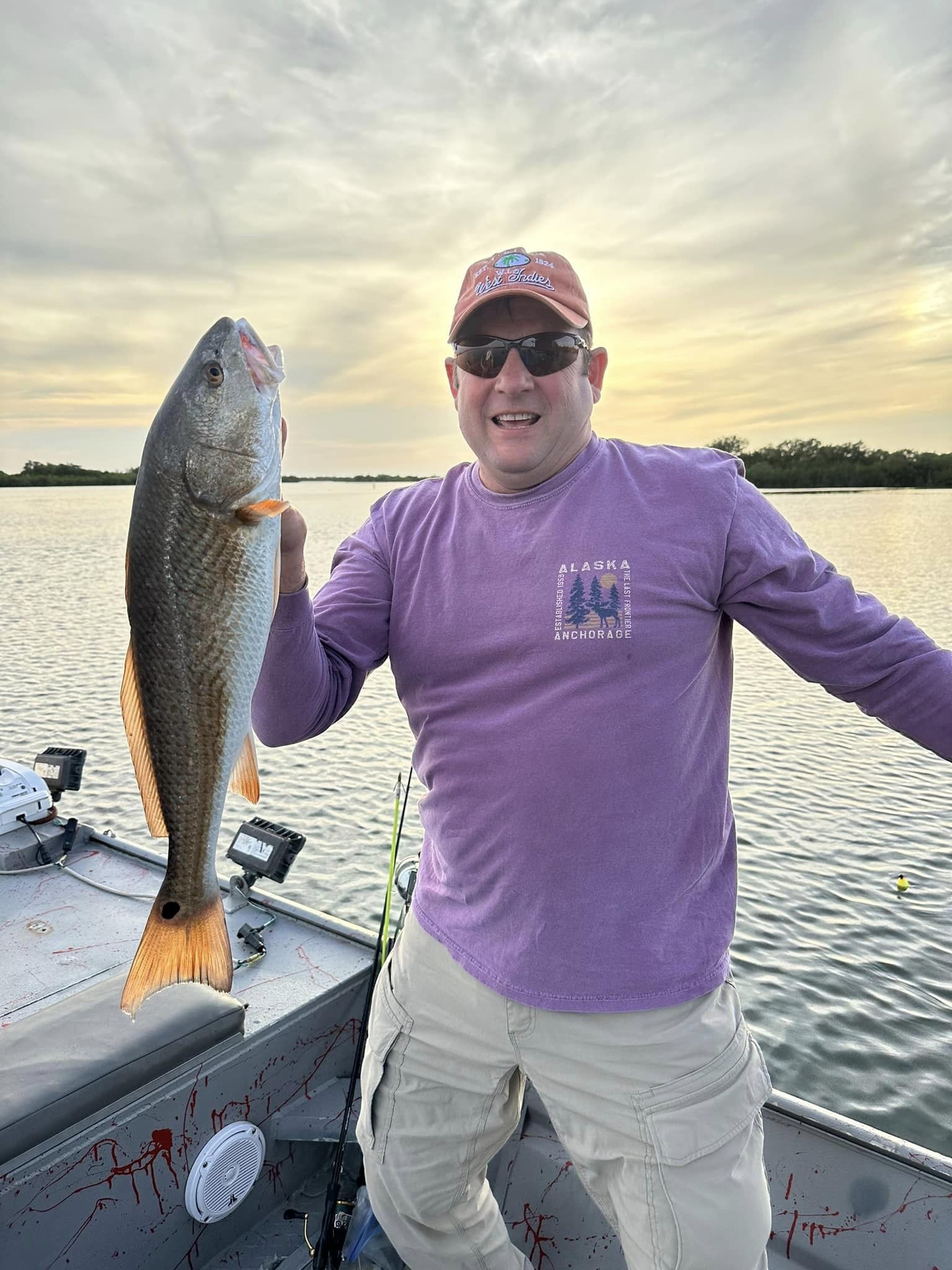 Redfish measuring 23 inches caught while fishing in FL