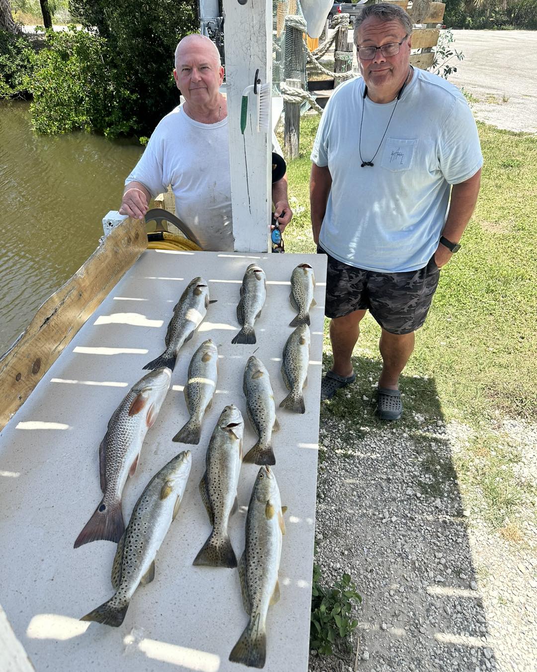 7 spotted weakfish, fishing in FL