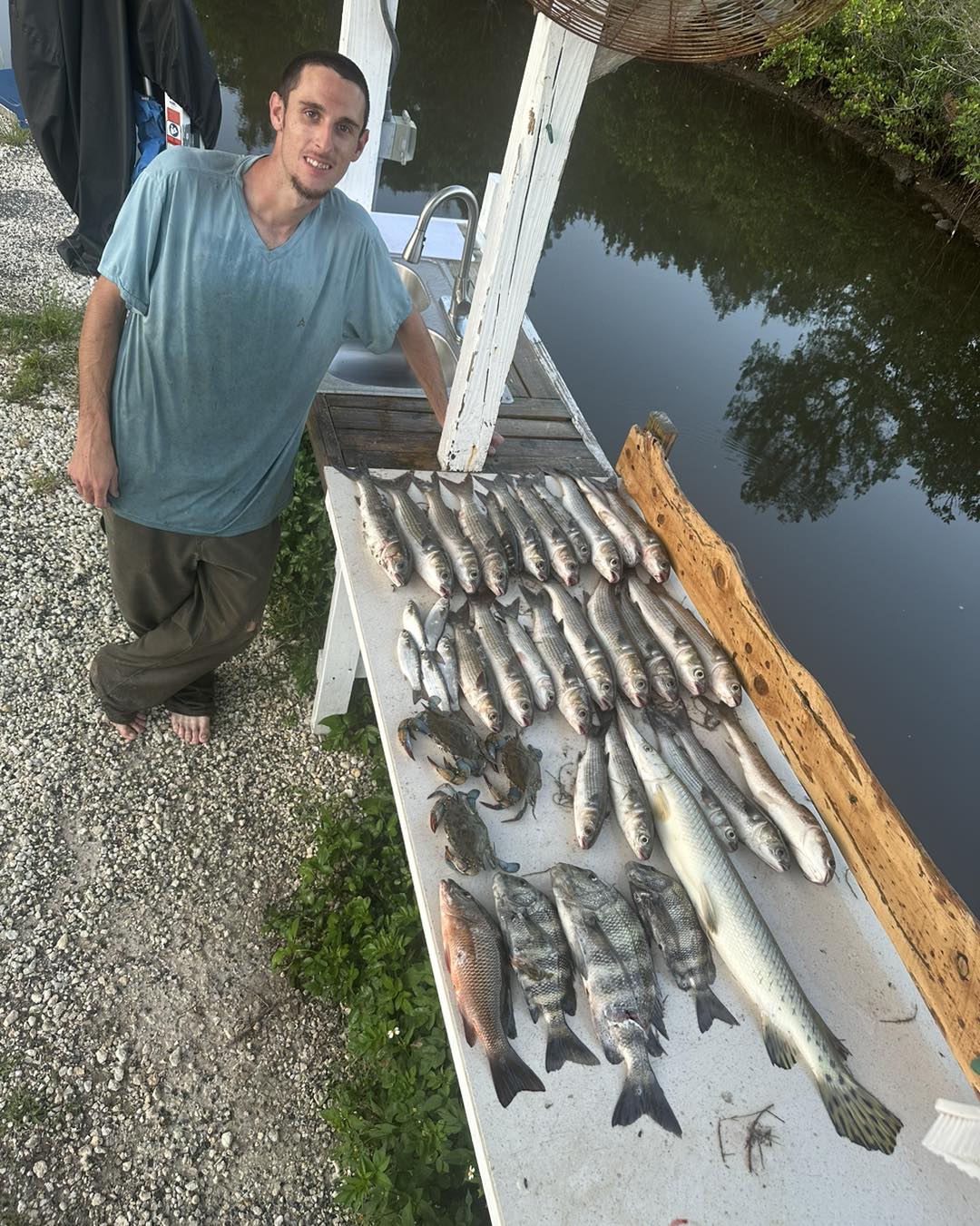 Two big fish caught while fishing in Crystal River