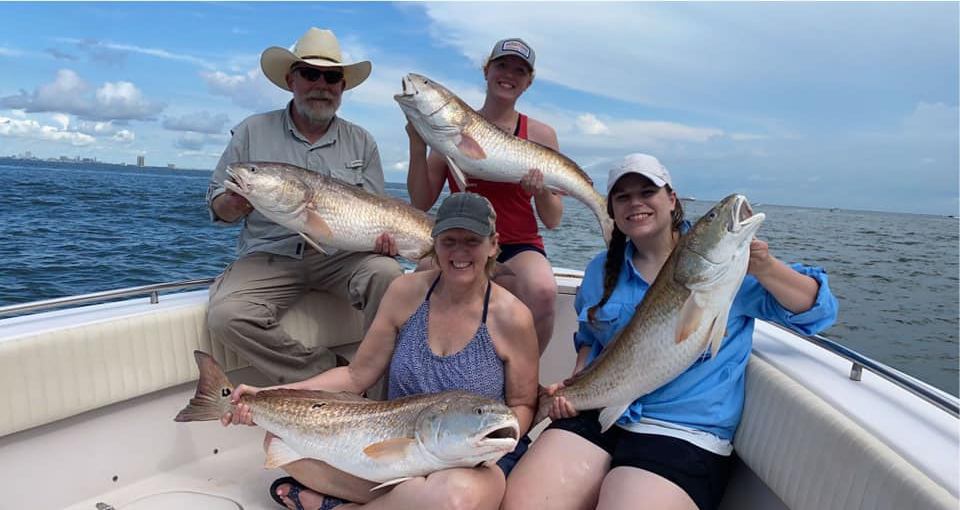 4 bluefish caught in Galveston