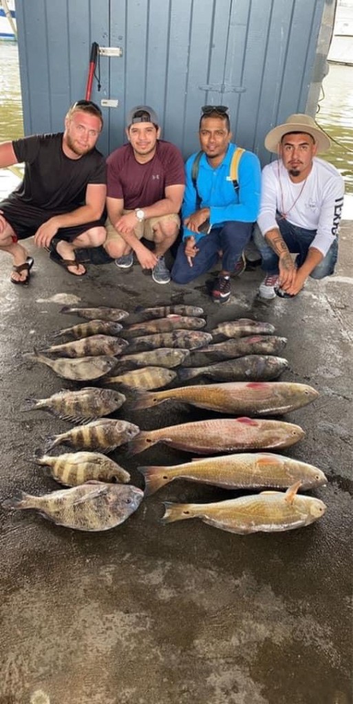 4 people fishing in TX