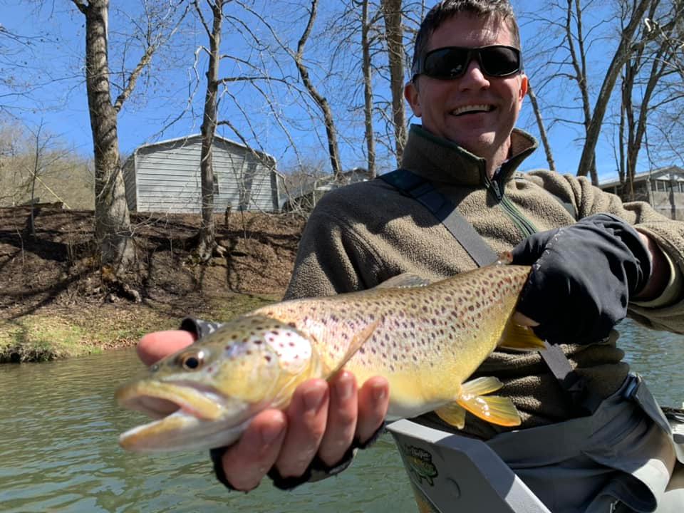 A lone angler fishing in Virginia