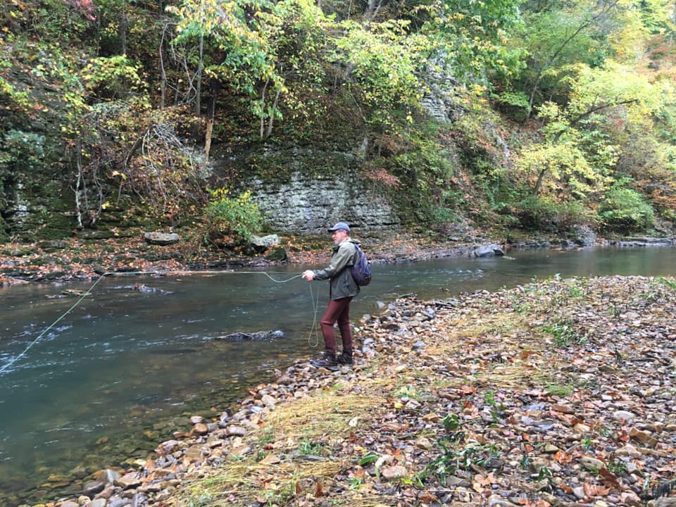 Angler fishing in Virginia