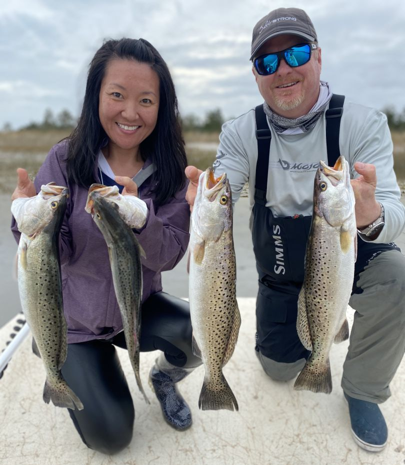 4 spotted weakfish caught while fishing in Wilmington