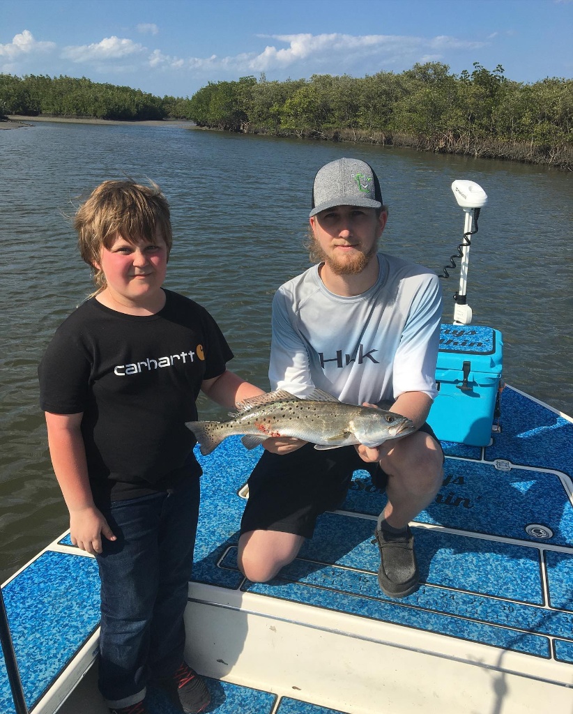 Spotted Weakfish, 15 inches, caught fishing in FL