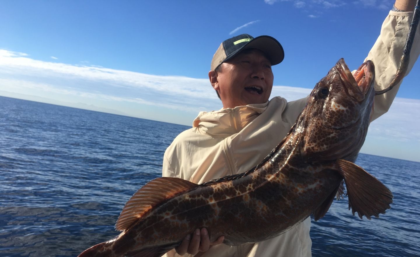 Lingcod fish caught while fishing in Dana Point