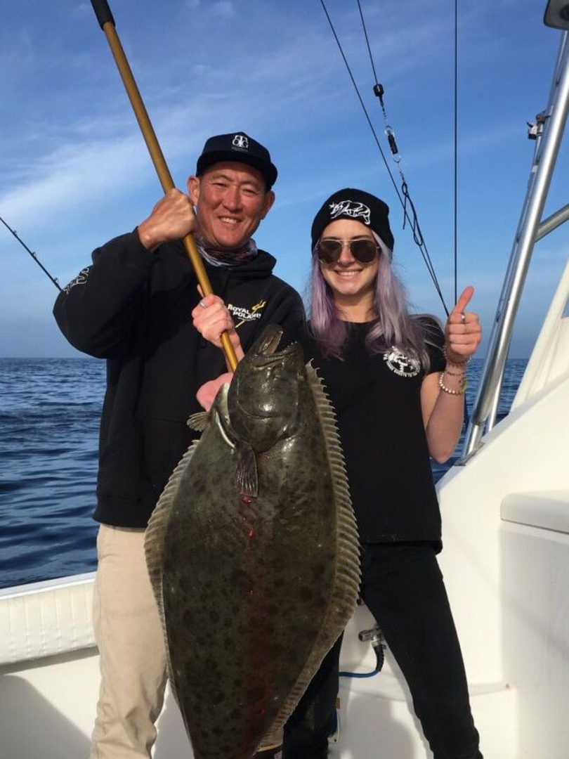 Trophy Pacific Halibut caught in Dana Point, California