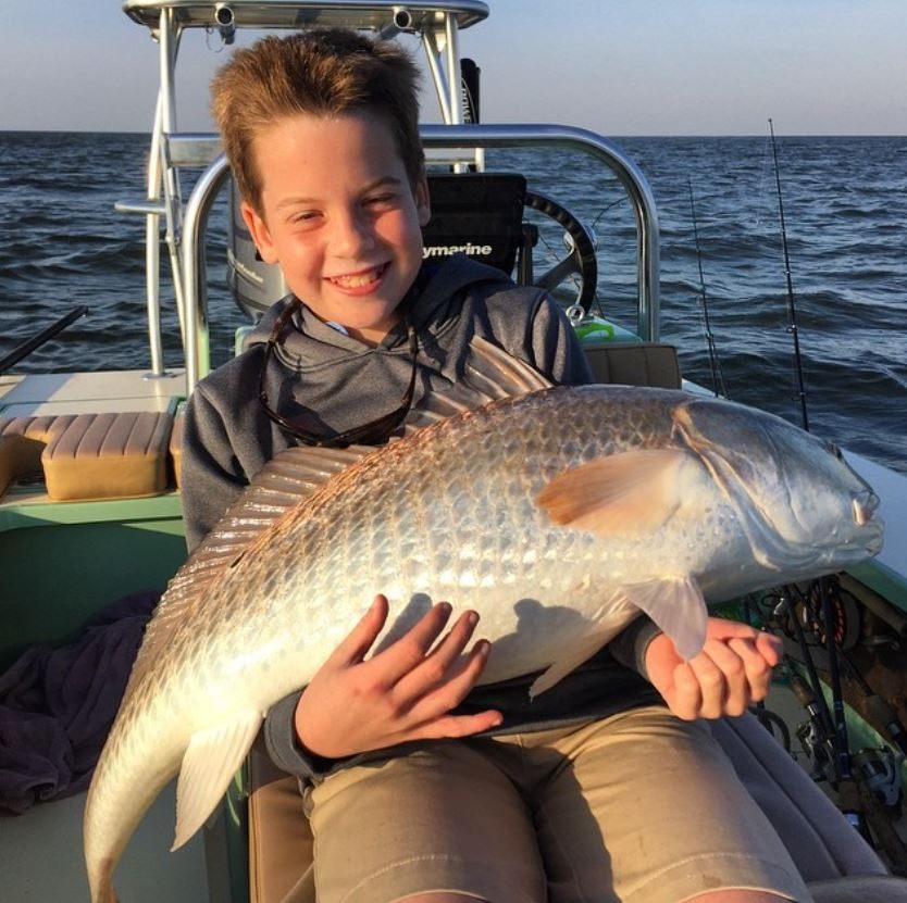 Fishing in Apalachicola, Florida - A single, unspecified fish caught