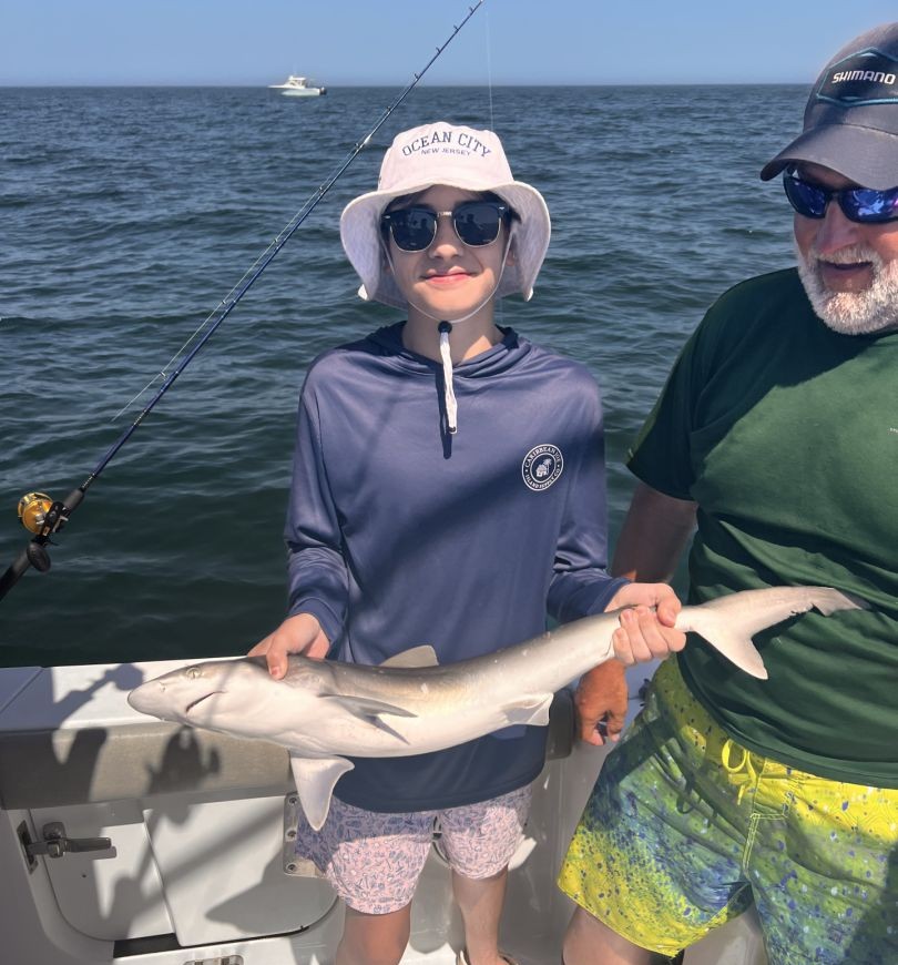 Atlantic Sharpnose Shark caught while fishing in Rehoboth Beach DE