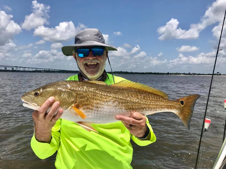 Angler with big 26-inch fish at Lake Charles