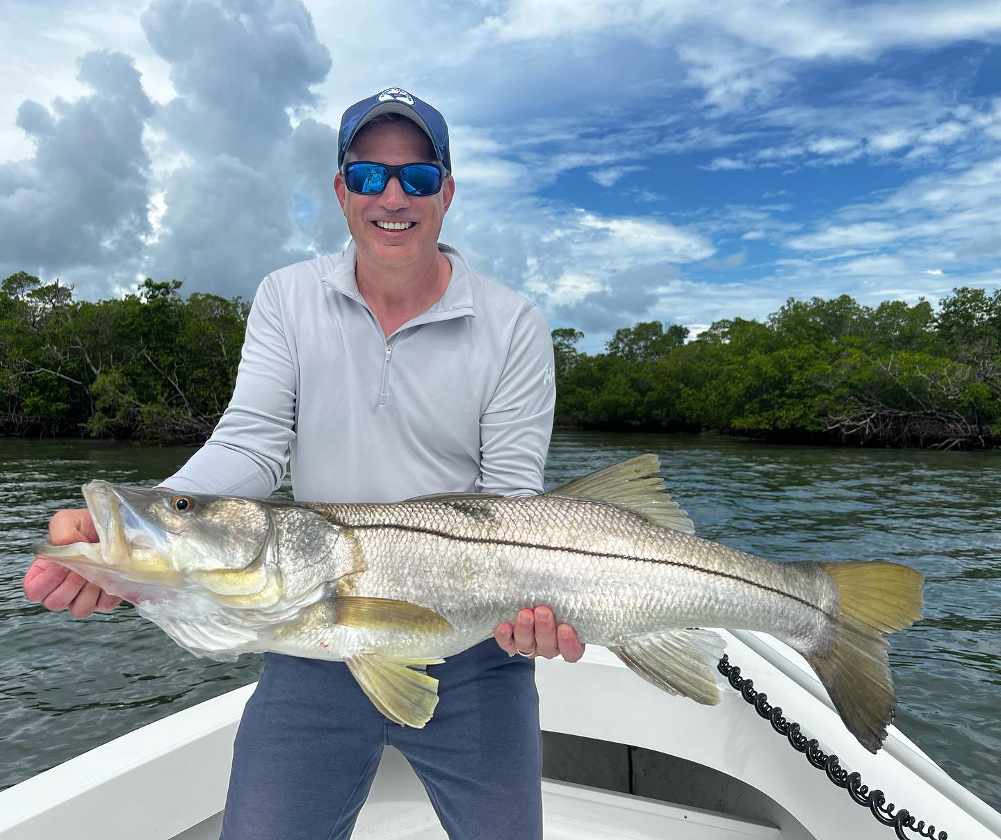 A snook fish caught in Naples