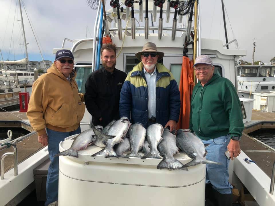 4 people fishing for 5 fish in Richmond