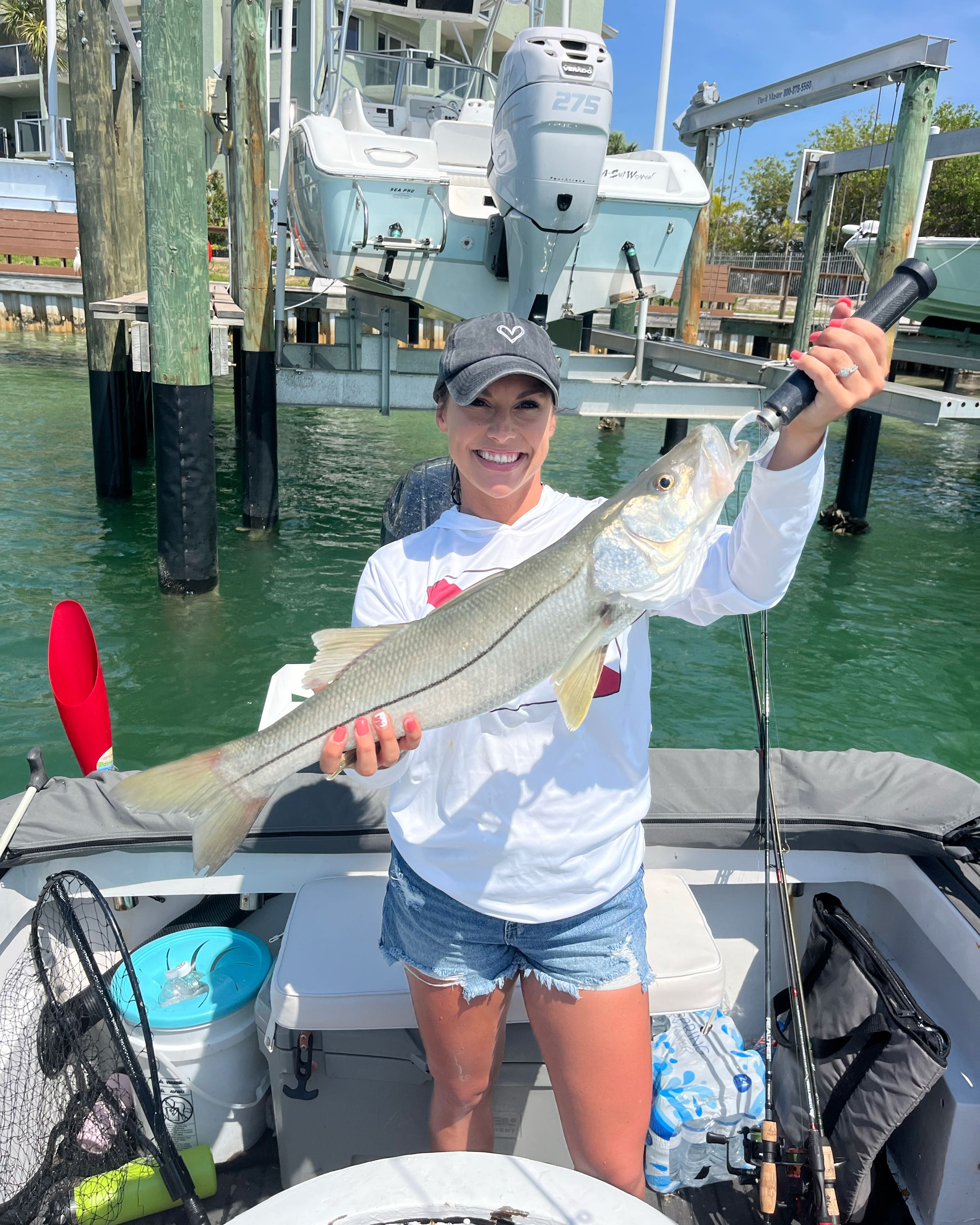 A 27-inch snook caught while fishing in Gulfport