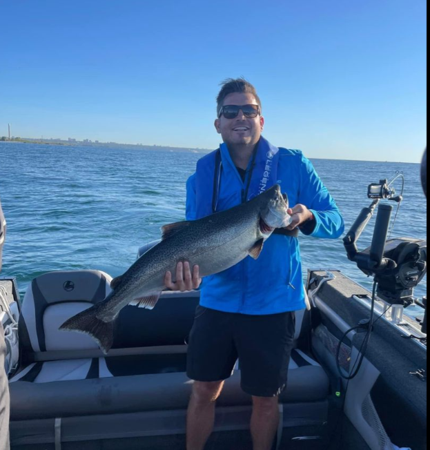 Angler fishing in Ontario