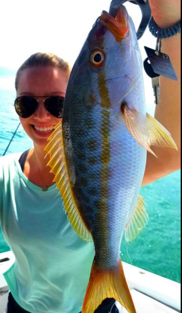 A person fishing in Key West, Florida