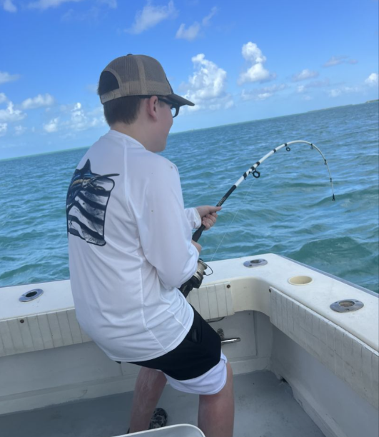 A lone angler fishing in Key West