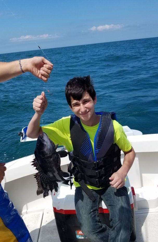 Lone angler fishing in South Kingstown